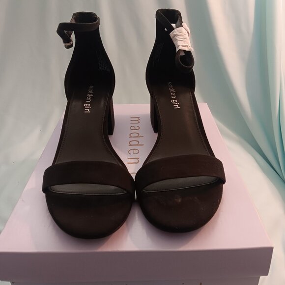 Madden Girl Women's Ileana Comfort Buckle Dress Heels Black Size:9 92VX - Picture 1 of 6